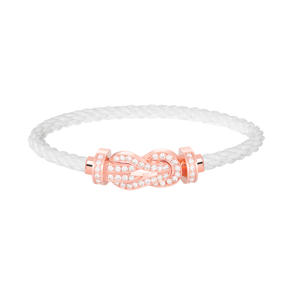 [Moco]CHANCE LARGE 8 FIGURE BUCKLE FULL DIAMOND BRACELET ROSE GOLD