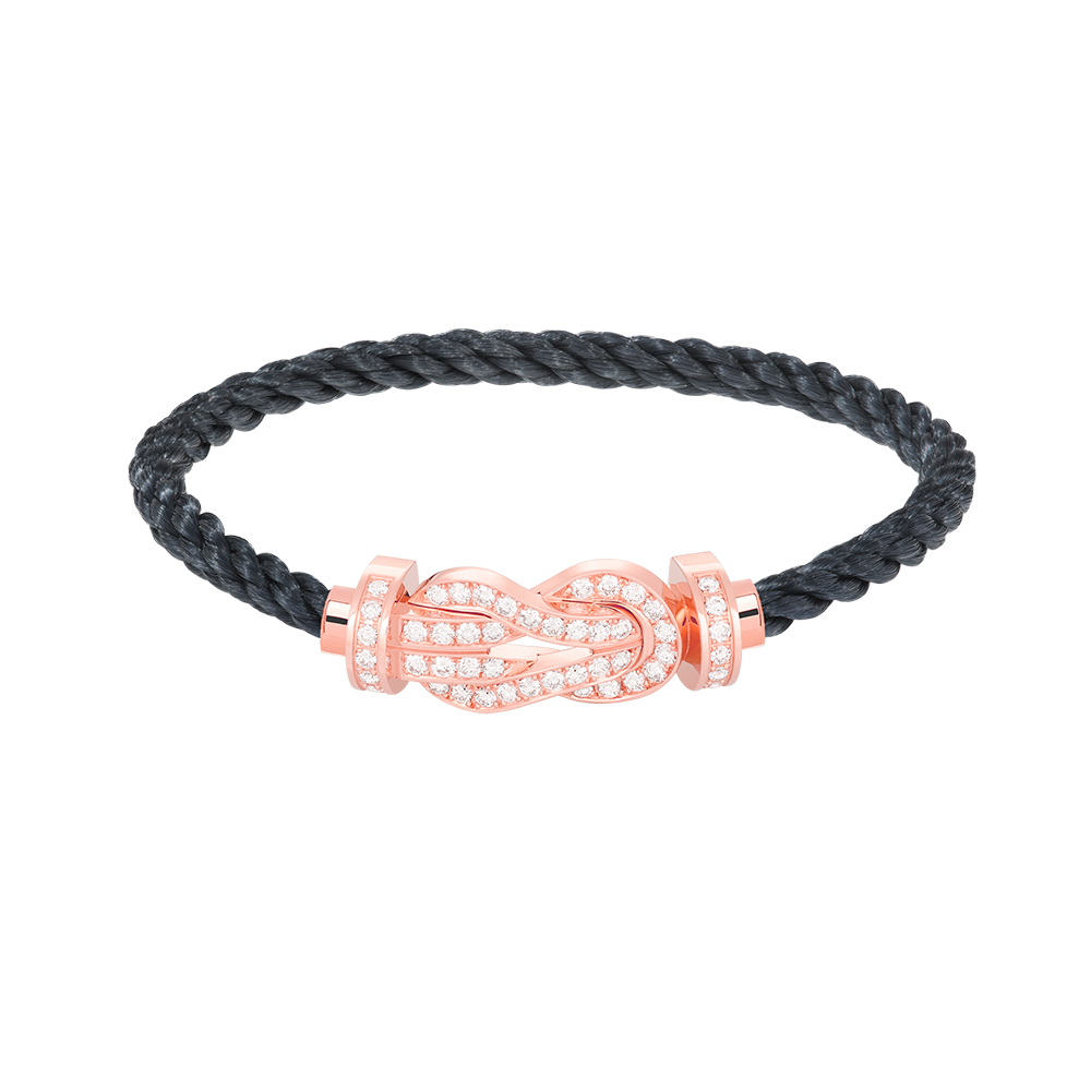 [Moco]CHANCE LARGE 8 FIGURE BUCKLE FULL DIAMOND BRACELET ROSE GOLD