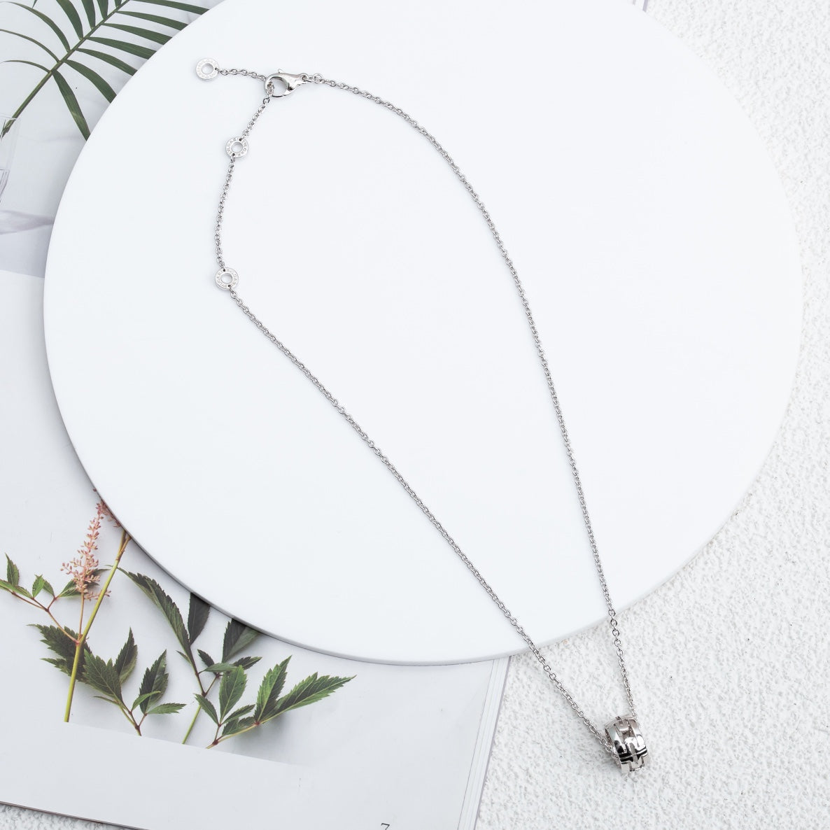 [Moco]PARENTESI NECKLACE SILVER