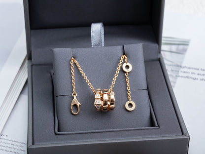 [Moco]SERPENTI PINK GOLD NECKLACE DIAMOND