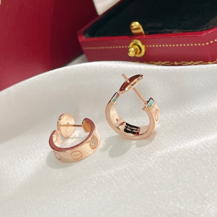 [Moco]LOVE EARRINGS 5.7MM 2 DIAMONDS