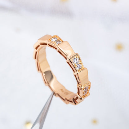 [Moco]SERPENTI RING PINK GOLD  3MM