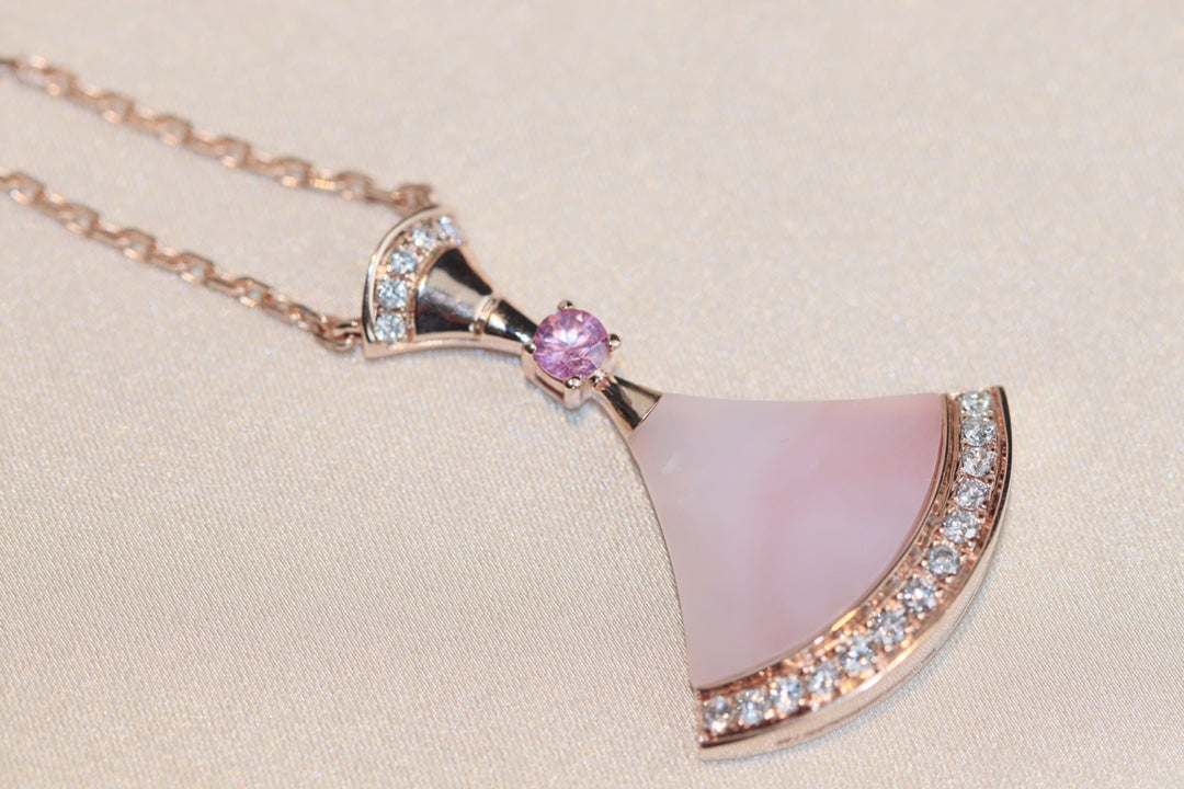 [Moco]DREAM NECKLACE PINK MOP DIAMOND