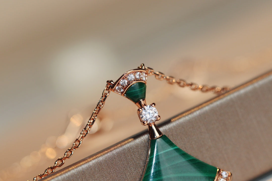 [Moco]DREAM NECKLACE MALACHITE DIAMOND