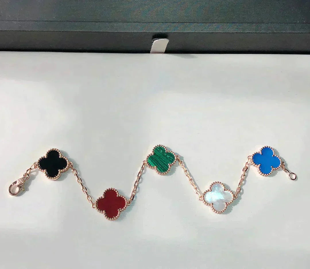 [Moco]CLOVER 5 MOTIFS MULTICOLOR  BRACELET