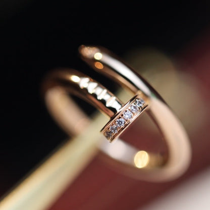 [Moco]JUSTE RING 2.65MM PINK GOLD DIAMOND