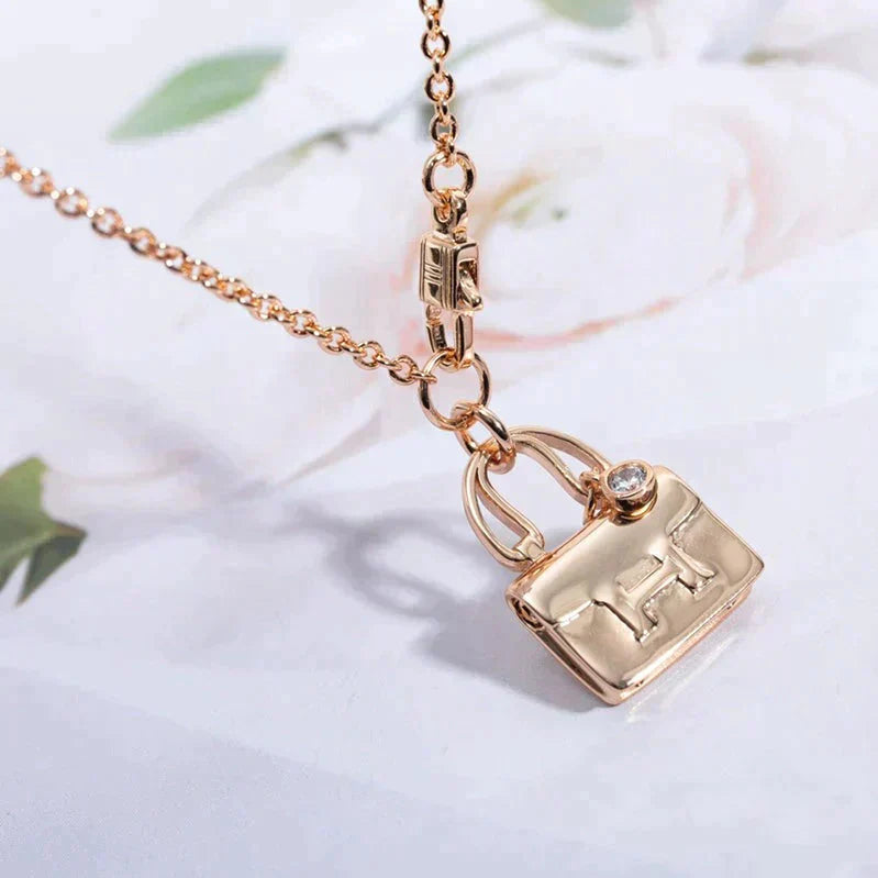 [Moco]AMULETTE PEDANT ROSE GOLD NECKLACE