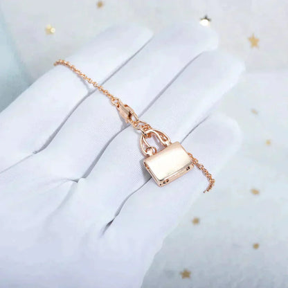 [Moco]AMULETTE PEDANT ROSE GOLD NECKLACE