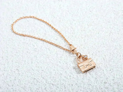 [Moco]AMULETTE PEDANT ROSE GOLD NECKLACE