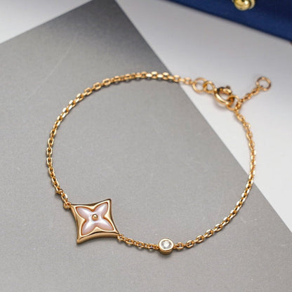 [Moco]STAR 1 DIAMOND PINK GOLD BRACELET