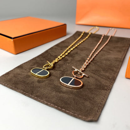 [Moco]CHAINE VERSO BLACK CERAMIC NECKLACE