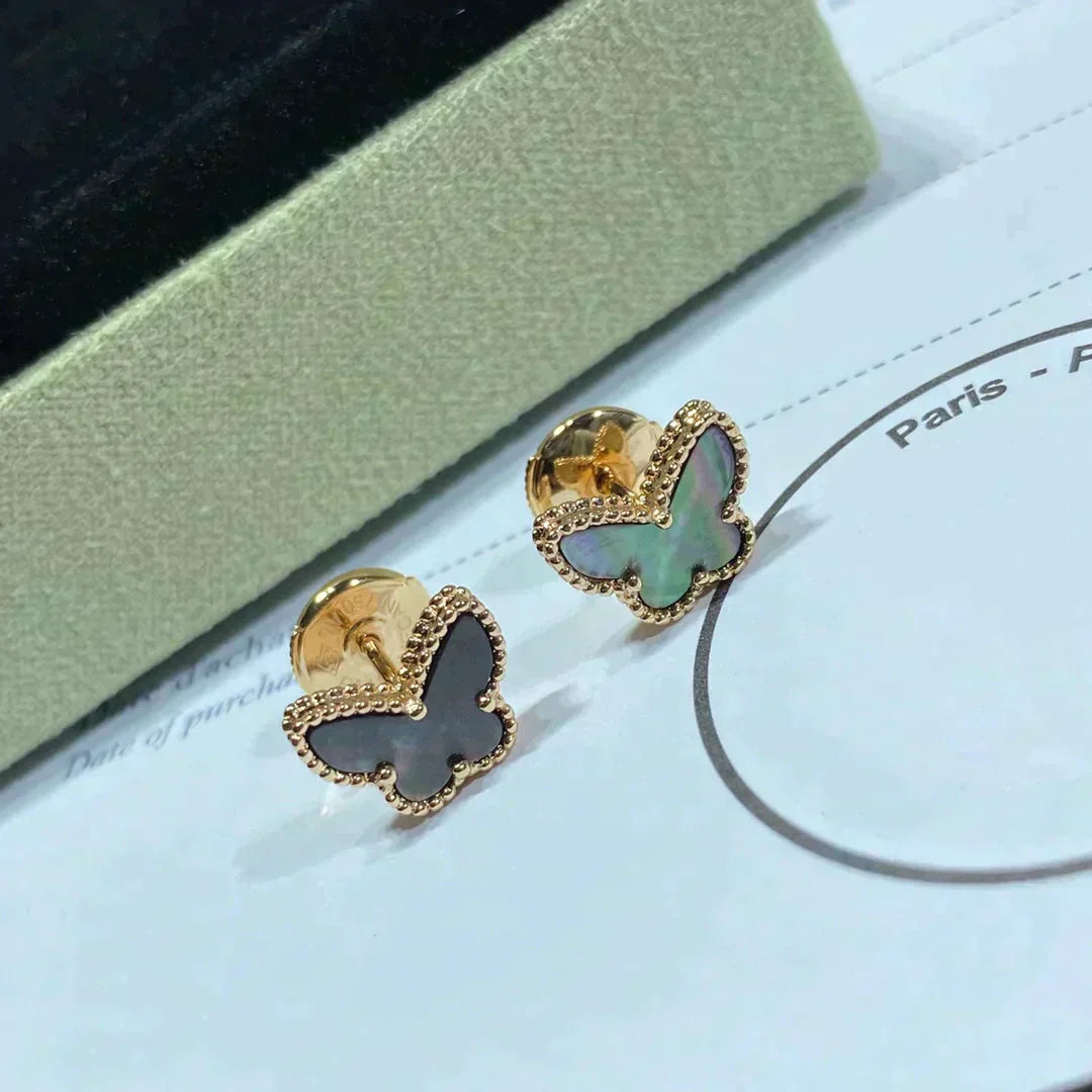 [Moco]BUTTERFLY DARK MOP  EARRINGS