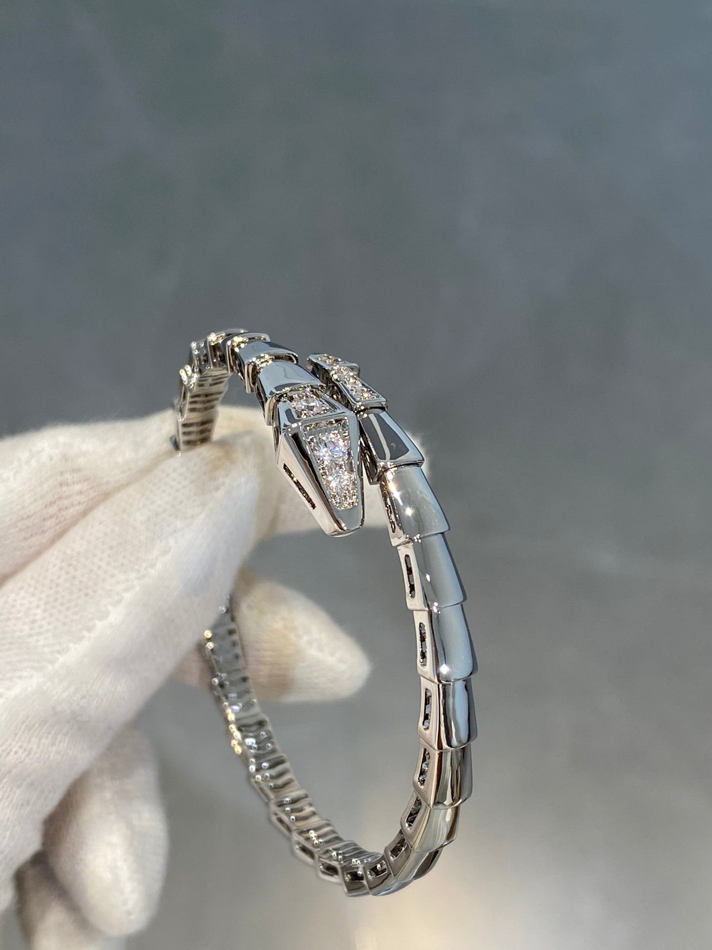 [Moco]SERPENTI BRACELET DIAMONDS SILVER