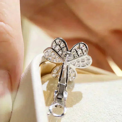 [Moco]CLOVER COMOS DIAMOND EARRINGS SILVER