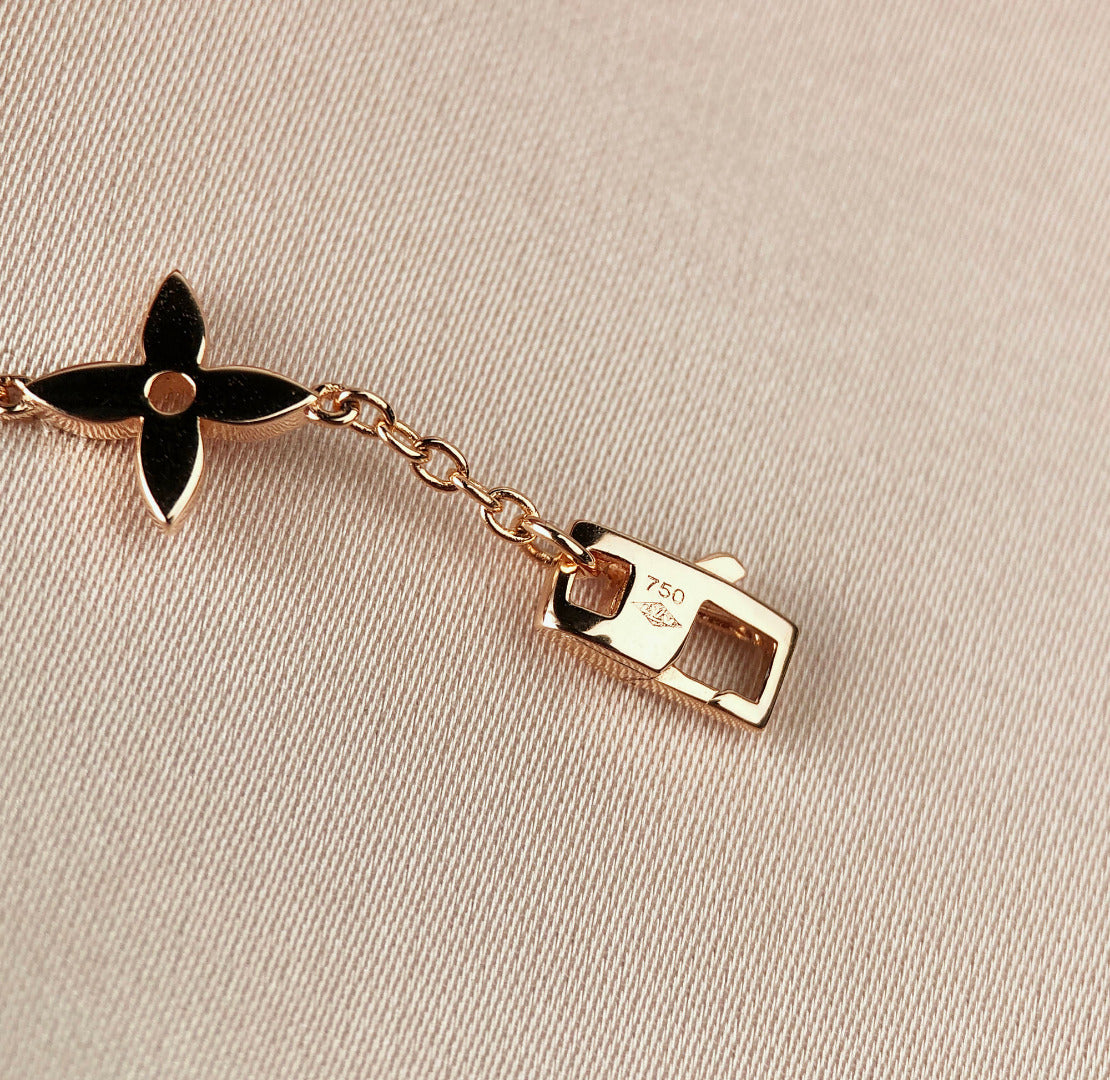 [Moco]STAR AND SUN 7 MOTIFS GOLD BRACELET