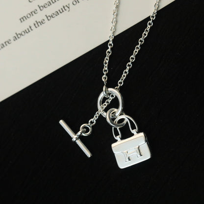 [Moco]POP H PEDANT SILVER NECKLACE