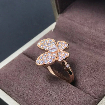 [Moco]BUTTERFLY PINK GOLD DIAMOND RING