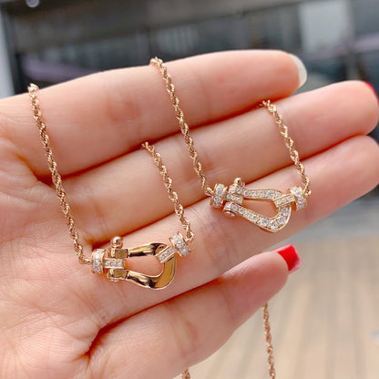 [Moco]FORCE 10 PINK GOLD DIAMOND NECKLACE