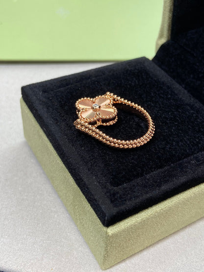 [Moco]CLOVER RIVERSIBLE ROSE GOLD RING