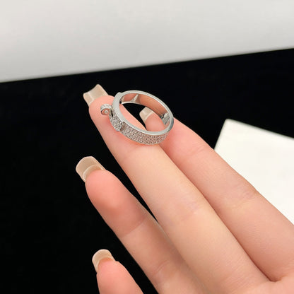 [Moco]KELLY SILVER DIAMOND RING