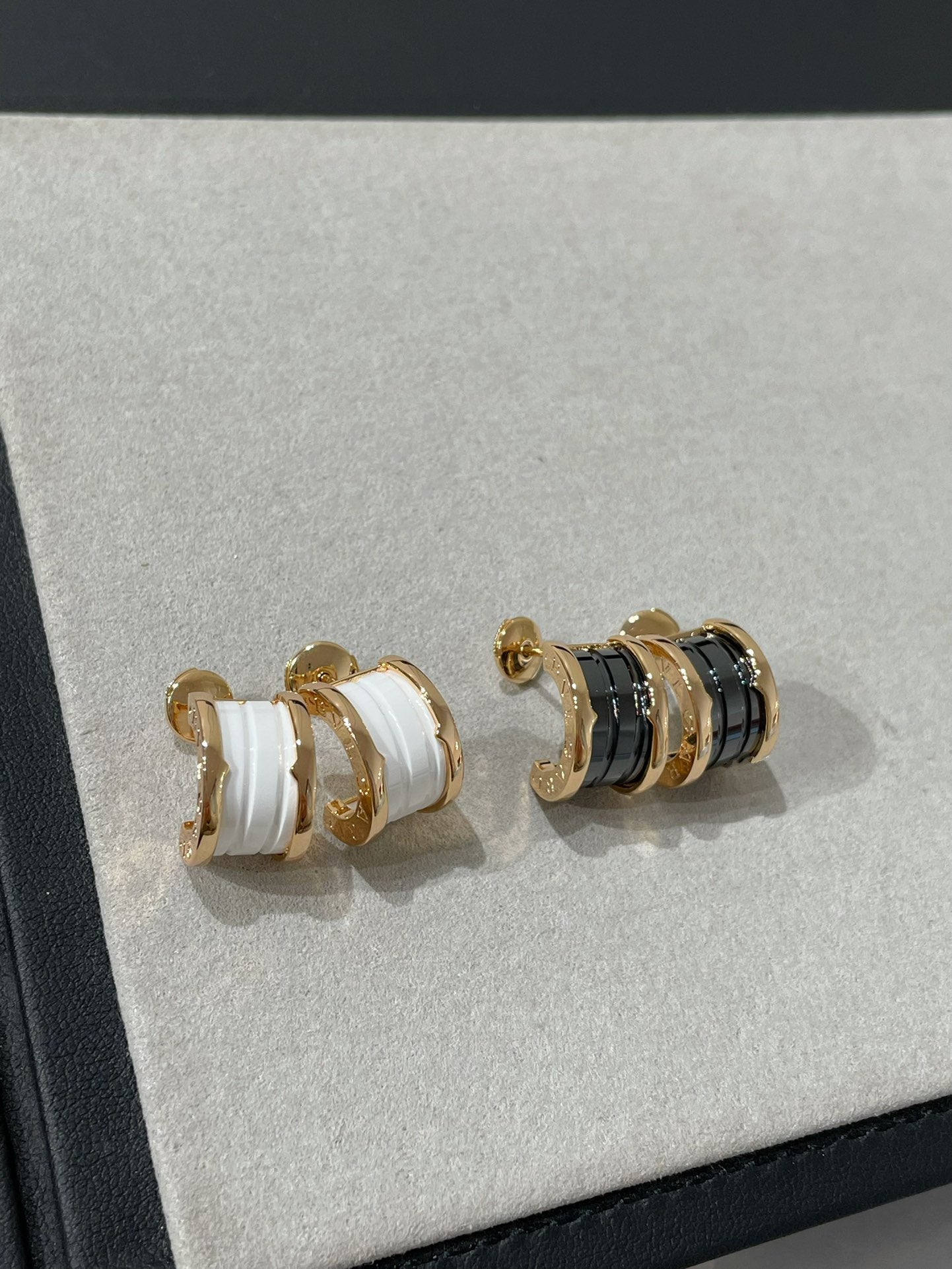 [Moco]ZERO 1 PINK GOLD CERAMIC EARRINGS