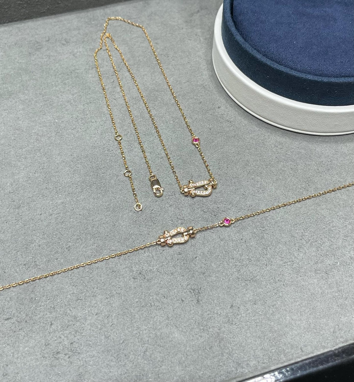 [Moco]FORCE 10 DIAMOND PINK GOLD NECKLACE