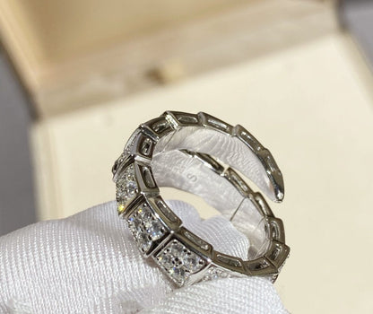 [Moco]SERPENTI RING SILVER DIAMOND PAVED