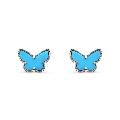 [Moco]BUTTERFLY TURQUOISE EARRINGS SILVER