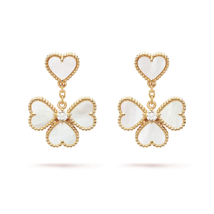 [Moco]CLOVER SWEET WHITE MOP EARRINGS