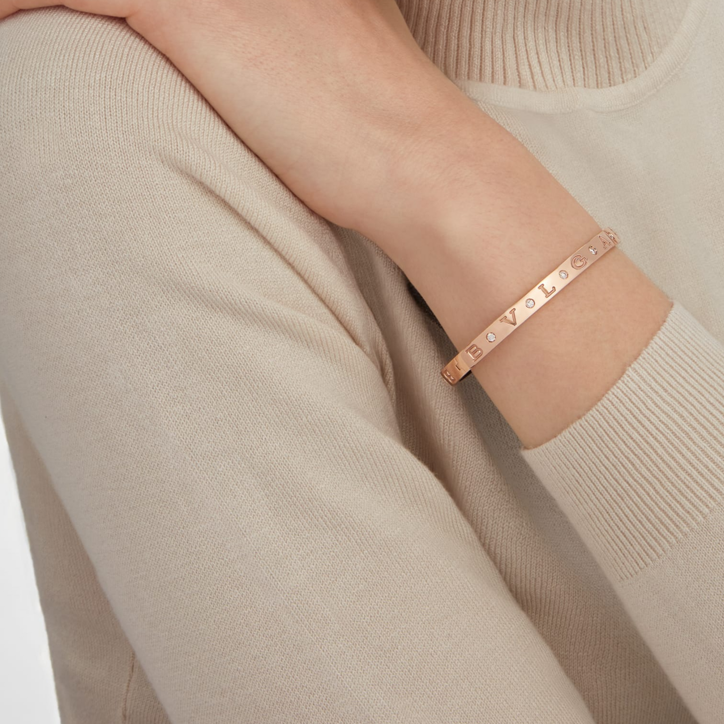 [Moco]ZERO 1 PINK GOLD 12 DIAMONDS BRACELET