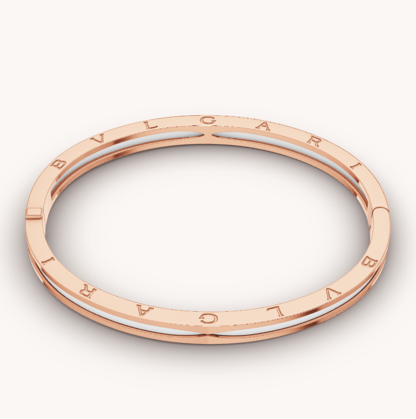 [Moco]ZERO 1 PINK GOLD WITH WHITE CERAMIC BRACELET