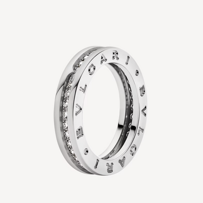 [Moco]ZERO 1 ONE-BAND PAVED DIAMONDS ON THE SPIRAL RING