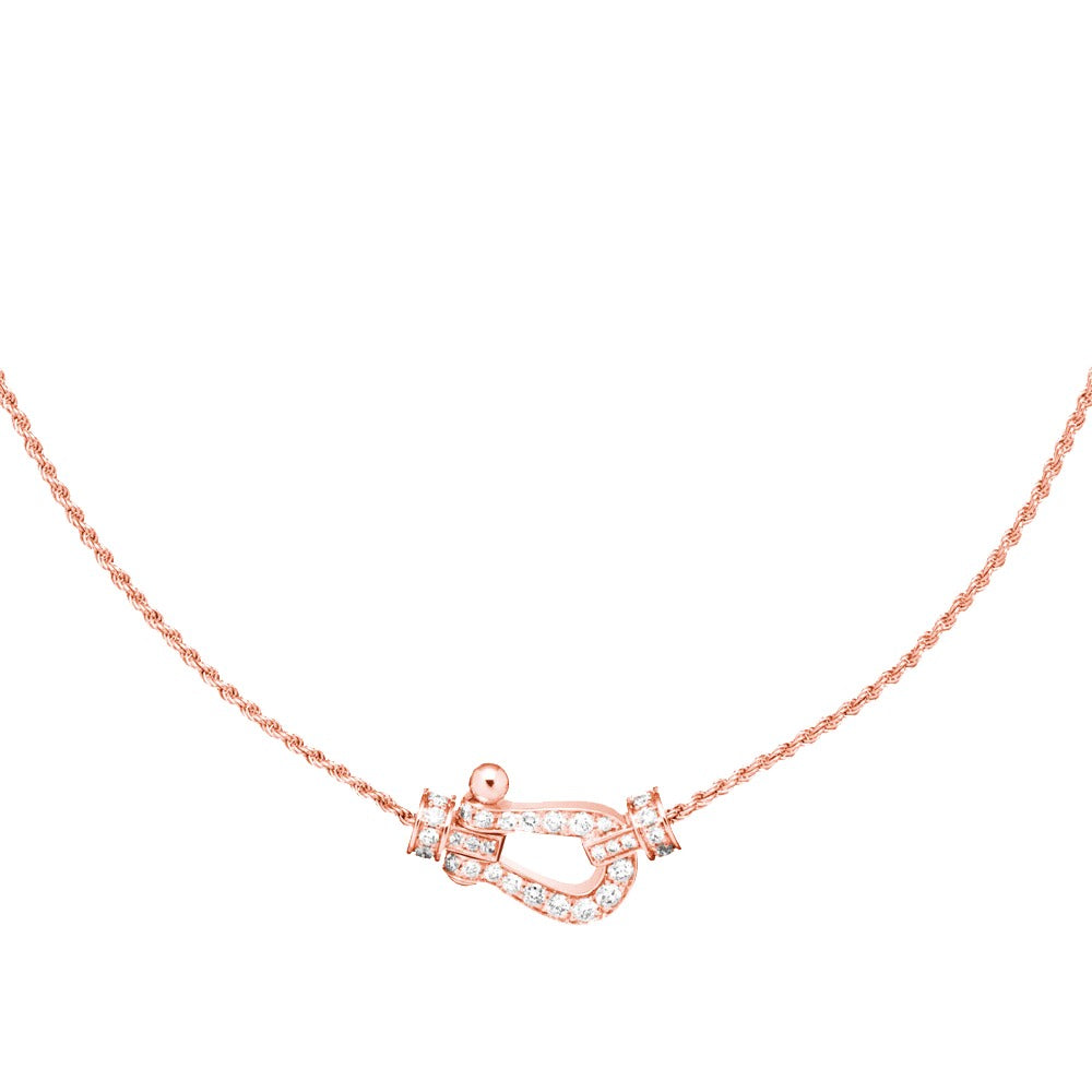 [Moco]FORCE 10 PINK GOLD DIAMOND NECKLACE