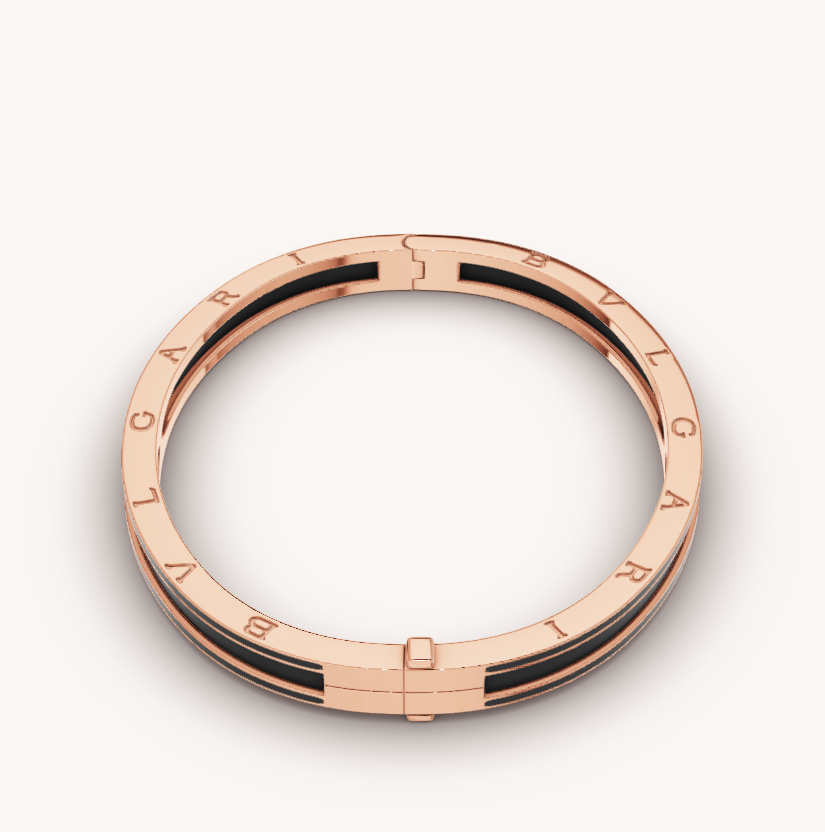 [Moco]ZERO 1 PINK GOLD WITH MATTE BLACK CERAMIC BRACELET