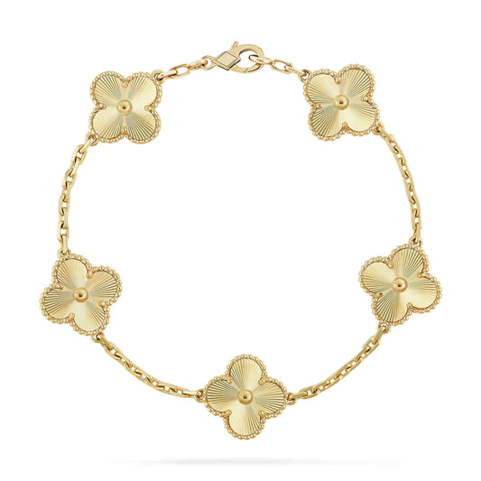 [Moco]CLOVER 5 FLOWERS LASER BRACELET