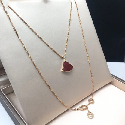 [Moco]DREAM NECKLACE CARNELIAN 1 DIAMOND