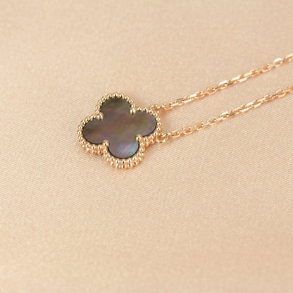 [Moco]CLOVER 15MM  GRAY MOTHER OF PEARL NECKLACE