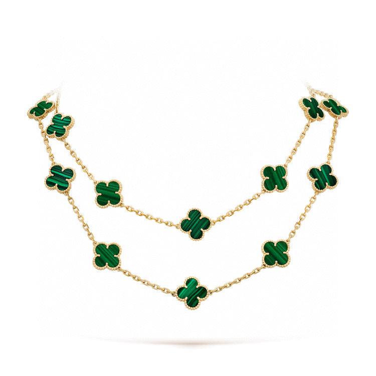 [Moco]CLOVER 20 MOTIFS MALACHITE GOLD