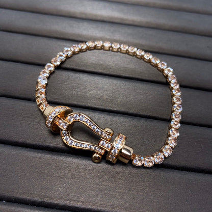 [Moco]FORCE  HORSESHOE  DIAMOND TENNIS BRACELET