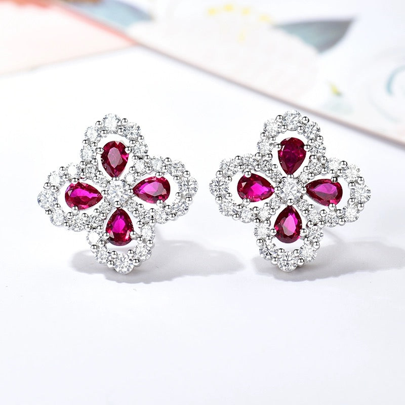 [Moco]LOOP EARRINGS FULL MOTIF DIAMOND 16MM