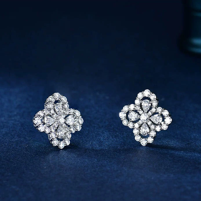 [Moco]LOOP EARRINGS FULL MOTIF DIAMOND 16MM