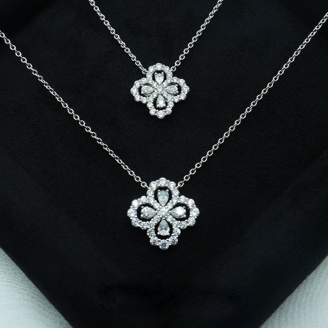 [Moco]LOOP NECKLACE FULL MOTIF DIAMOND COMBINATION