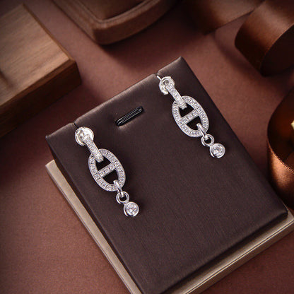 [Moco]HM CHAINE DIAMOND EARRINGS