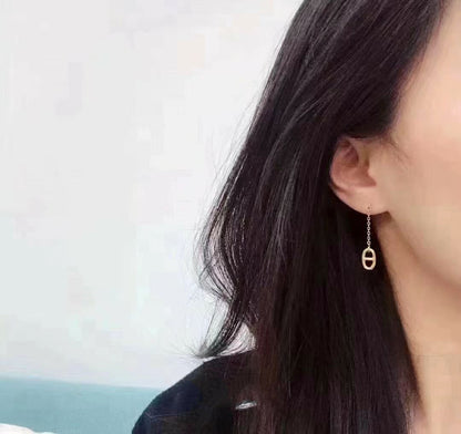 [Moco]CHAINE TASSEL EARRINGS