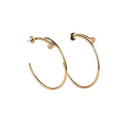 [Moco]JUSTE EARRINGS GOLD DIAMONDS 1.8MM