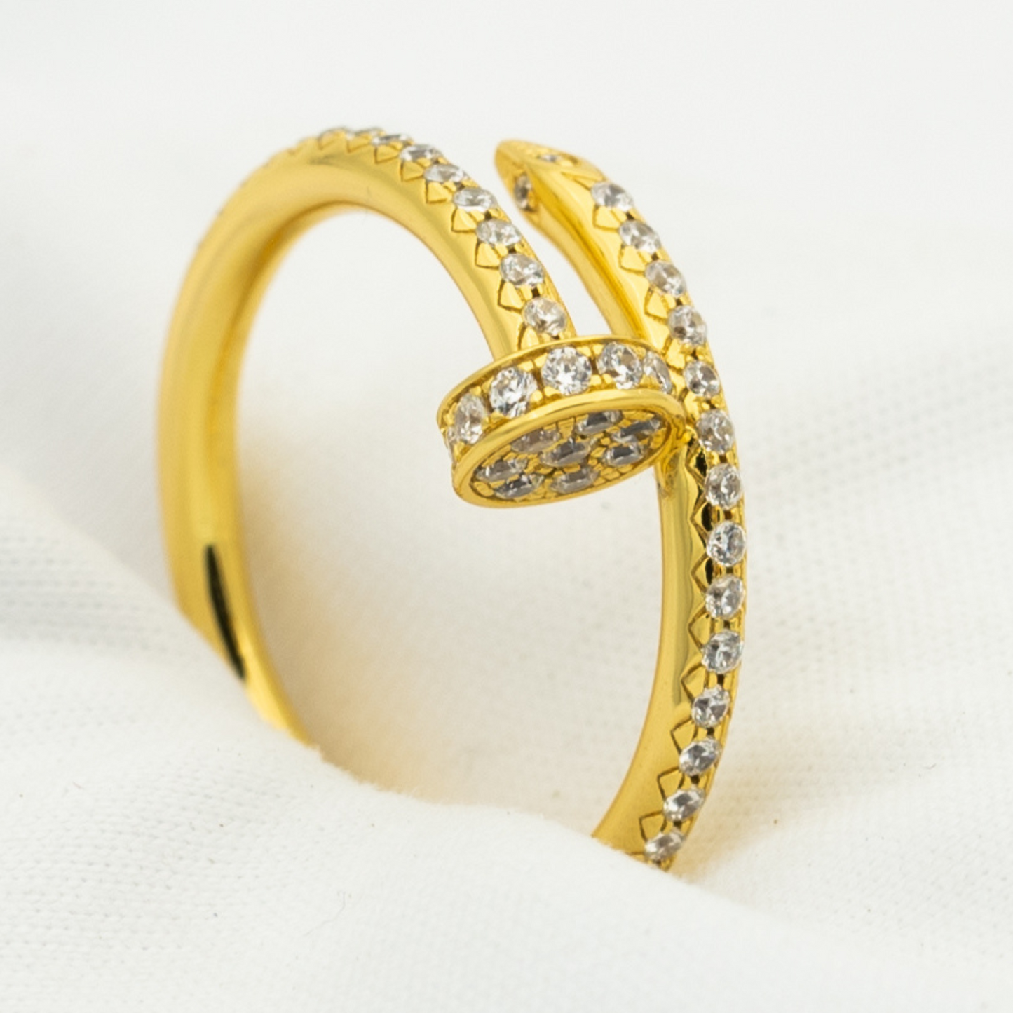 [Moco]JUSTE RING 1.8MM GOLD DIAMONDS