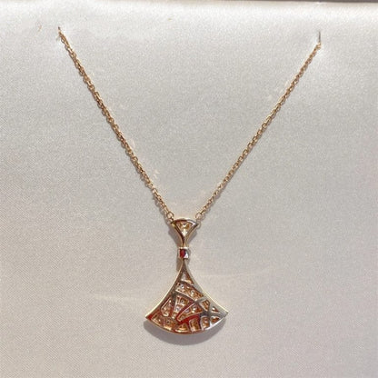 [Moco]DREAM NECKLACE PINK GOLD FULL DIAMOND