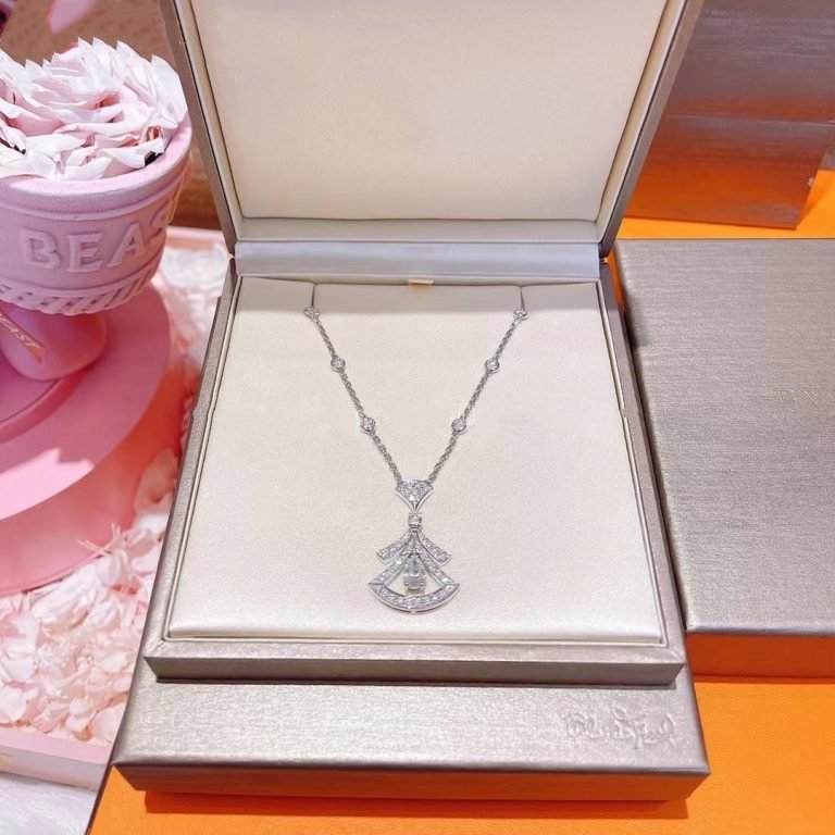 [Moco]DREAM NECKLACE WHITE DIAMOND SILVER