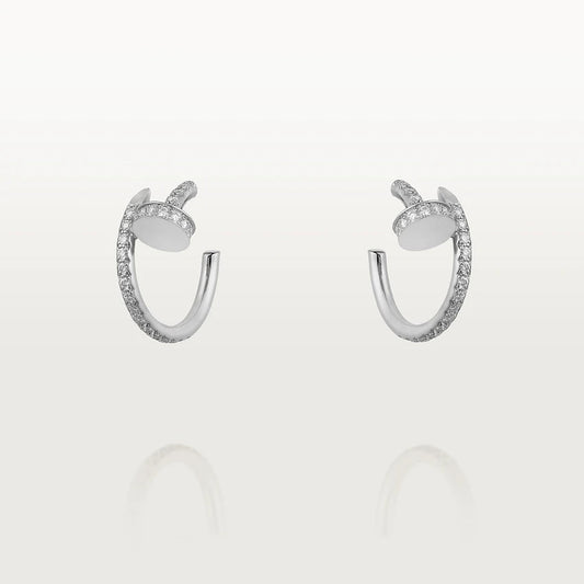 [Moco]JUSTE EARRINGS 12.75MM SILVER DIAMOND