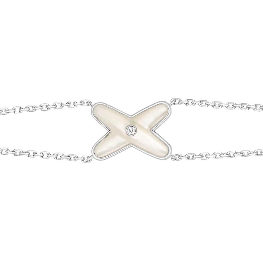 [Moco]JEUX BRACELET WHITE MOP SILVER 1 DIAMOND